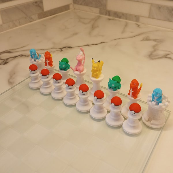 Pokemon Chess Set Colorful