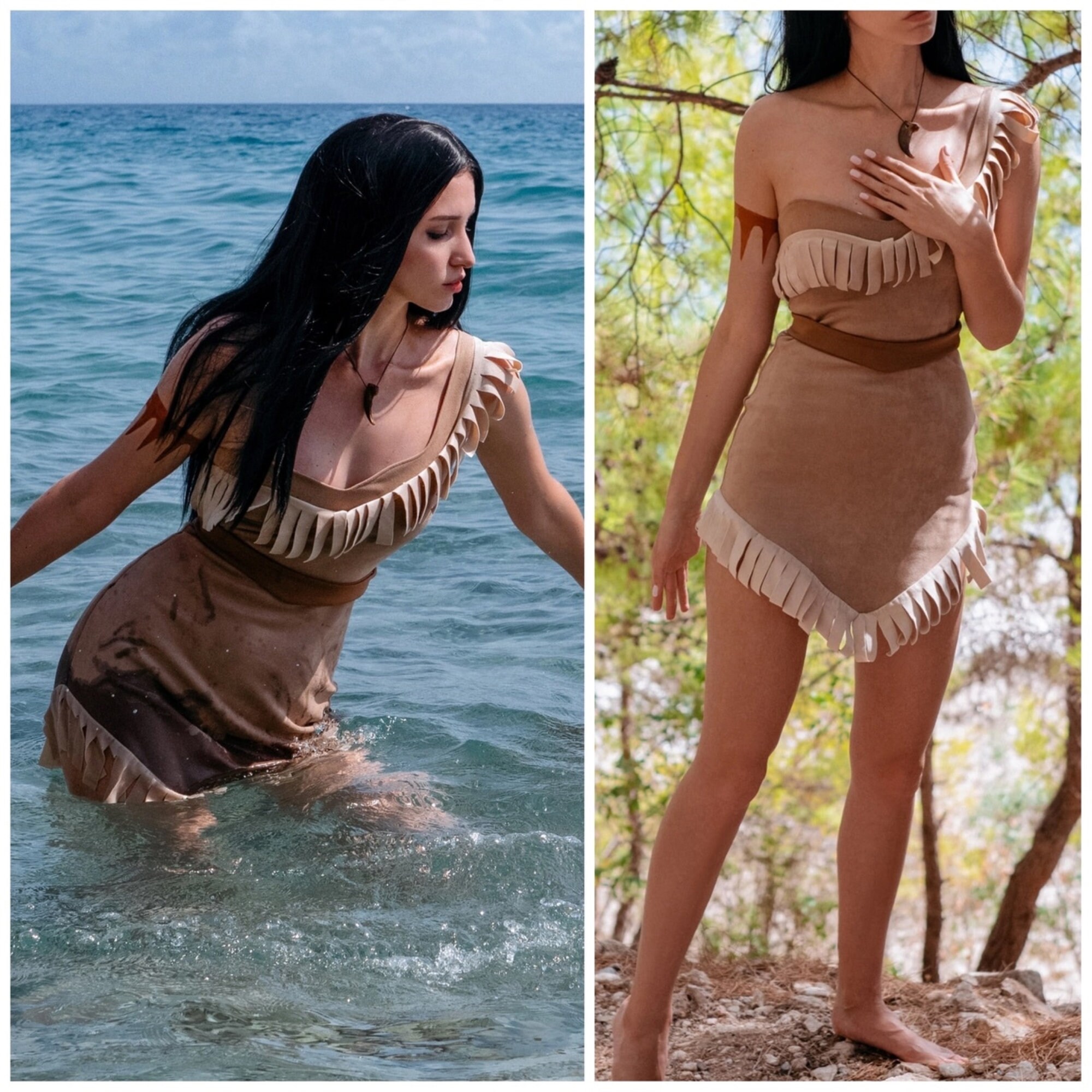 Pocahontas Costume Adult - Etsy Israel