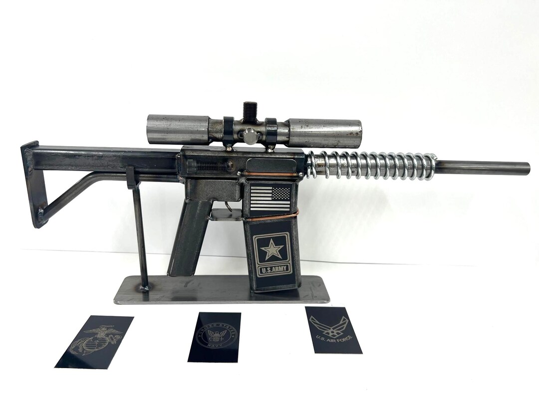 Metal Art Armed Forces Replica Rifle - Etsy