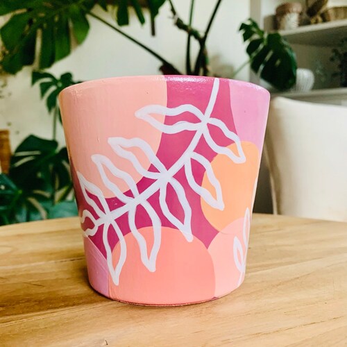 NEW Hand Painted Planter Pot Etsy