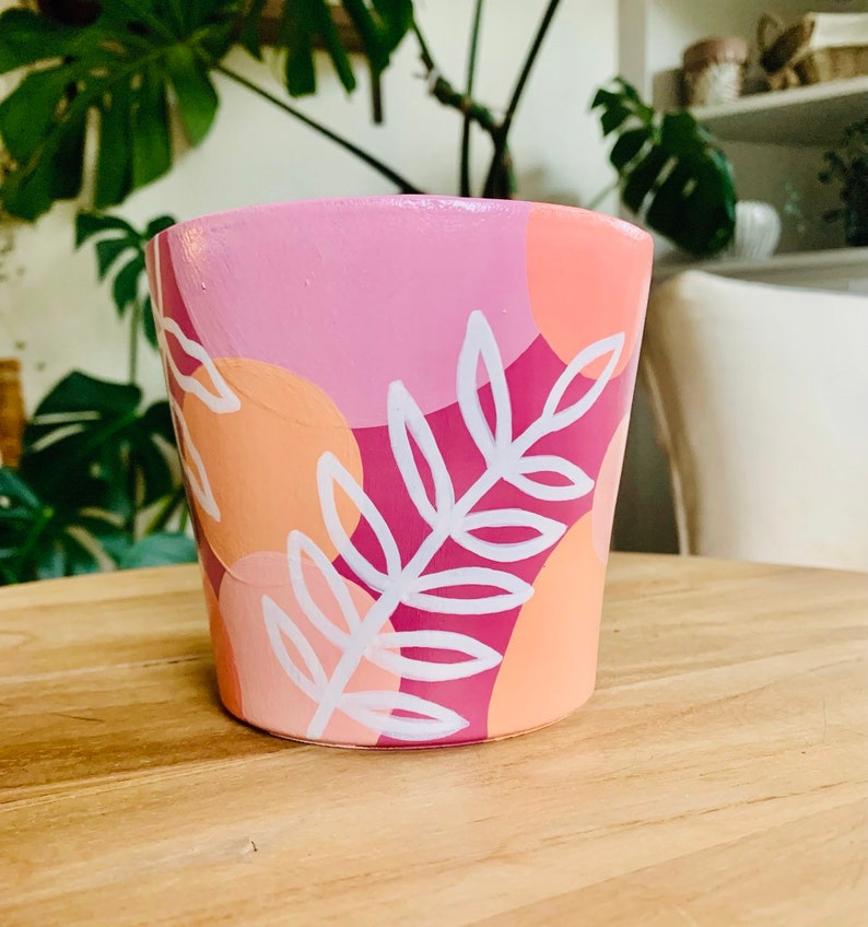NEW Hand Painted Planter Pot Etsy