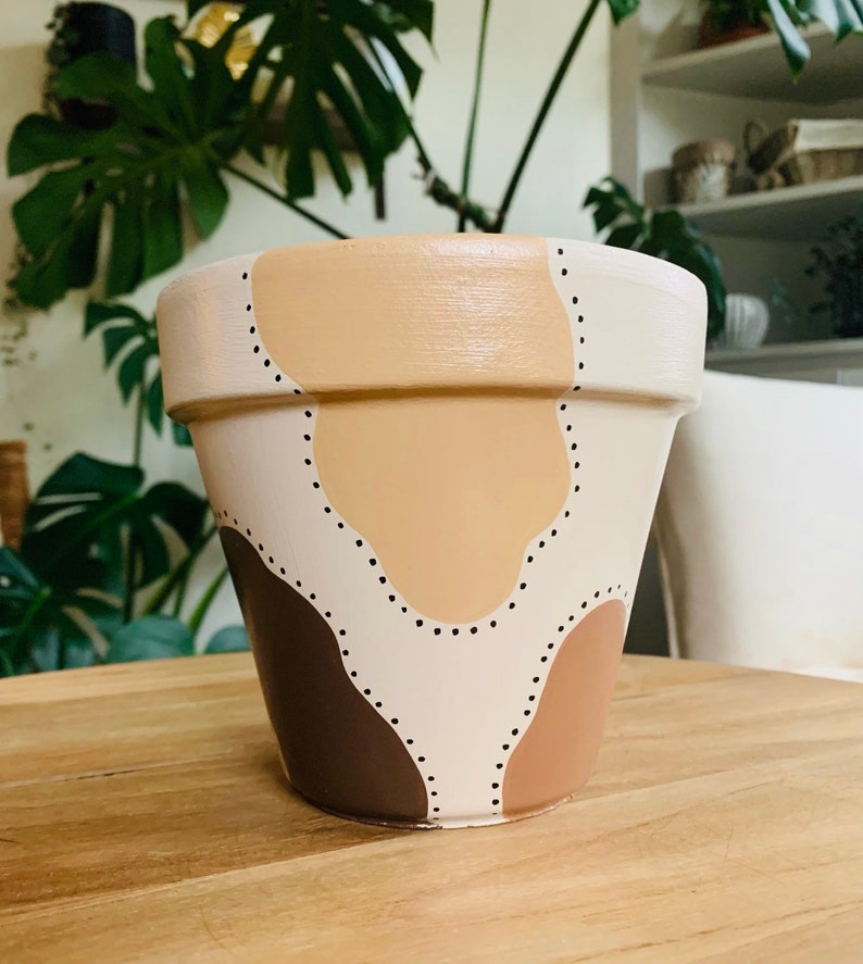 NEW Hand Painted Planter Pot Etsy Canada