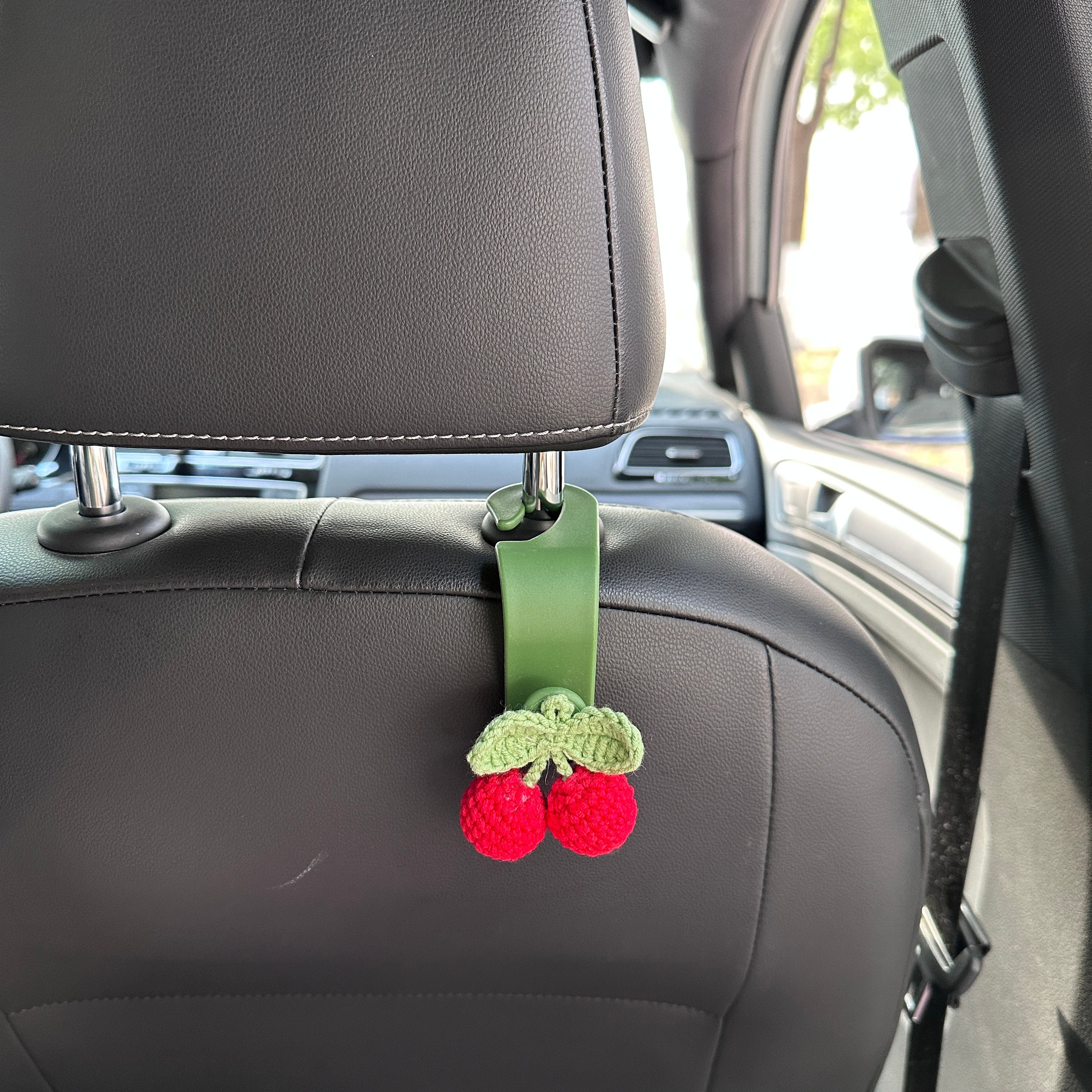 4PCS Bling Car Seat Back Headrest Hooks Hanger Holder Hook for Bag  Purse-Black