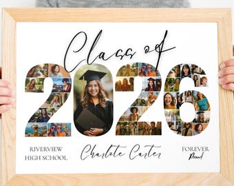 Class of 2026 Photo Collage Welcome Sign Template (Digital Download)