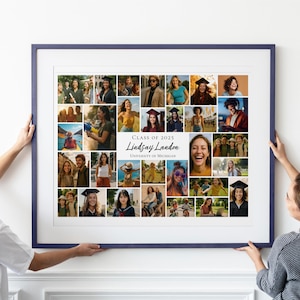 Graduation Photo Collage Poster: Senior Party Board (Digital Download)