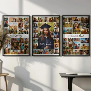 Graduation Photo Collage Welcome Sign: Class of 2025 Keepsake (Canva Template Digital Download