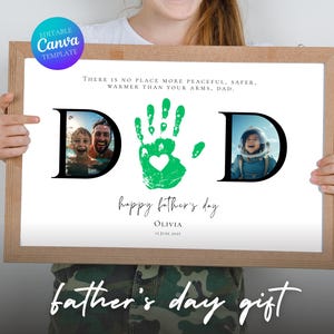 Plantilla de Canva para collage de fotos de regalo del Día del Padre, collage de fotos para papá, regalo personalizado para el Día del Padre, regalo para papá, regalo personalizado para papá