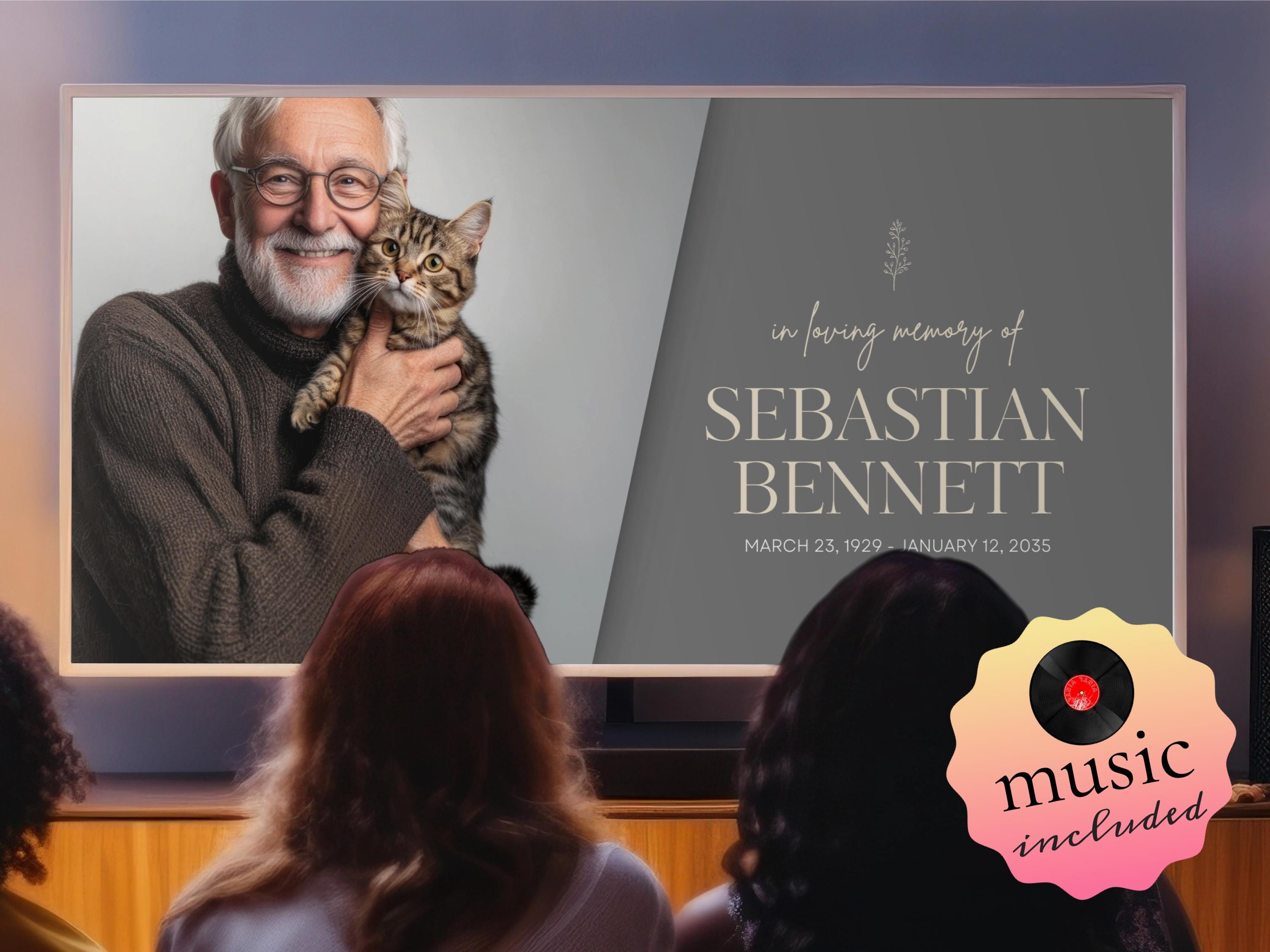 Funeral Ceremony Slideshow Video Template Celebration of Life Memorial