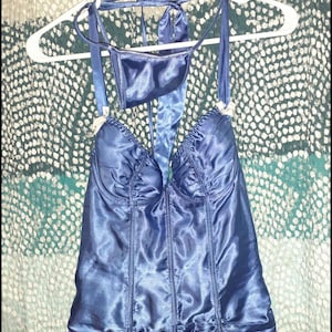 Frederick’s of Hollywood Blue Corset (size 32)