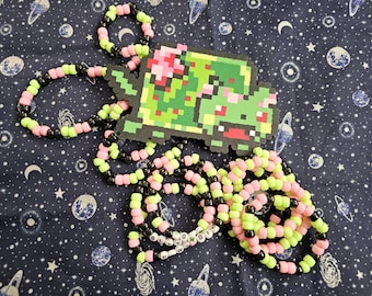 Collana Kandi Rave Ready Zombie Poptart Nyan Cat