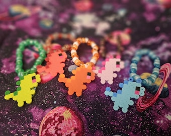Fun Kandi Trading Singles – Kandi Bracelet with Kawaii T-Rex Dino Charm