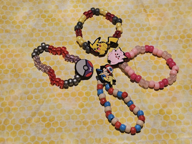 Mystery Kandi Bracelet Bundle Anime Pocket Monster Theme Endless Fun mystery-kandi-bracelet-bundle-anime-pocket-monster-theme-endless-fun