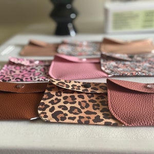 Faux Leather Coin Purse, Coin Pouch, Wallet, Snap Pouch, Key Holder