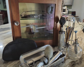 Vintage Modecraft Wooden Sterilizer Cabinet