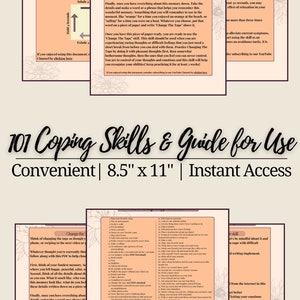 101 Adult Coping Skills | PDF DOWNLOAD for Instant Access or Printing