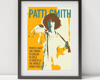 Patti Smith Poster, Musik Poster, Drucke, Pop Art, benutzerdefinierte Wandkunst