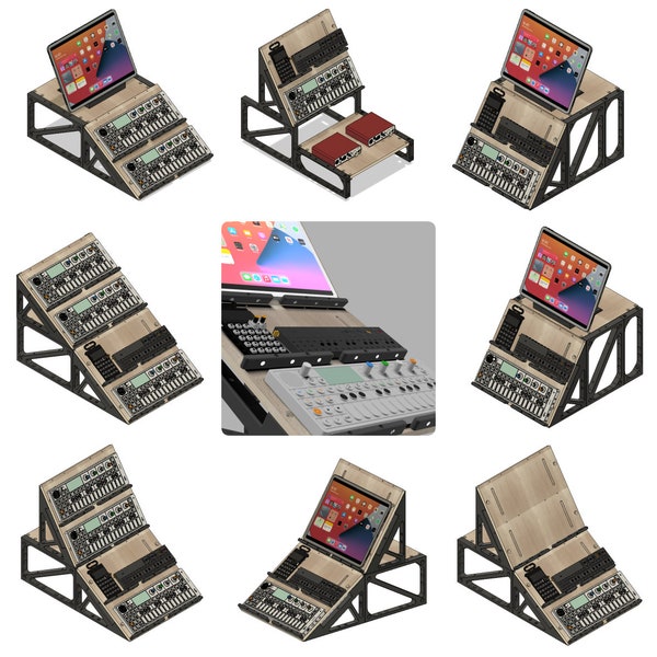 BLOK modular stands. Compact Line Kit for Teenage Engineering OP-1 / OP-1 field / op-z and other synths