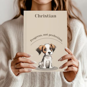 Personalized Hardcover Journal for Dog Lovers, Custom Diary, Unique Gift Idea, Custom Heartfelt Message
