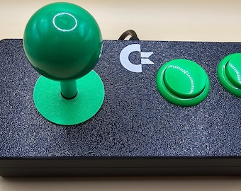 Commodore 64 and Vic-20 Two Button Arcade Style Joystick (Sanwa Style - 8 way)