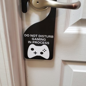 Do Not Disturb - Door Hanger - Video Game Theme