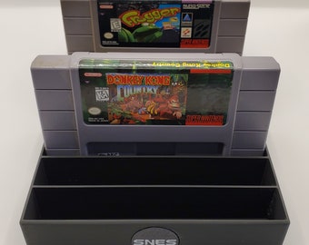 Super Nintendo SNES Cartridge Holder Storage Tray with 10 slots