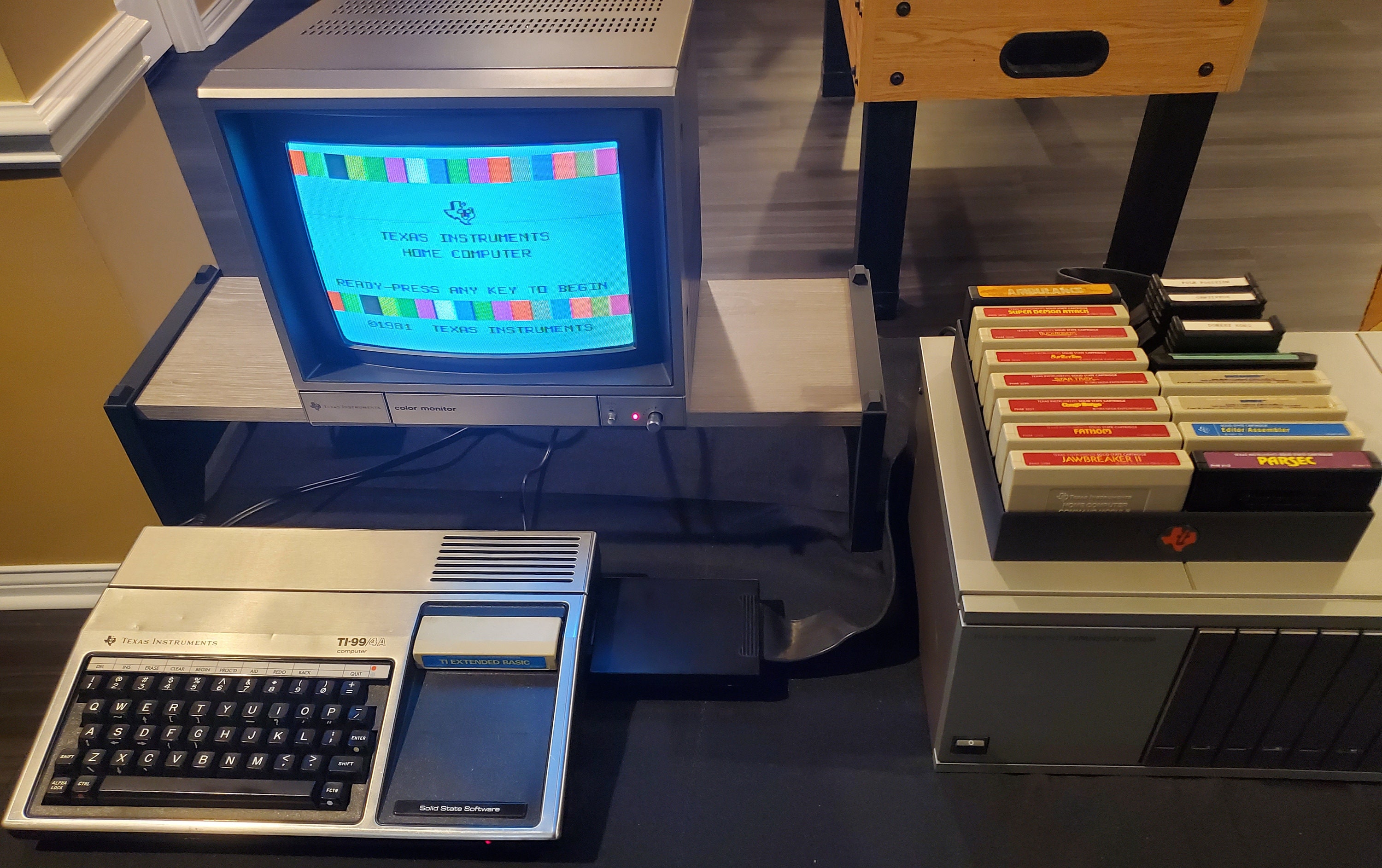 Texas Instruments Ti-99/4a Cartridge Holder and Storage Tray - 16 Slots ...