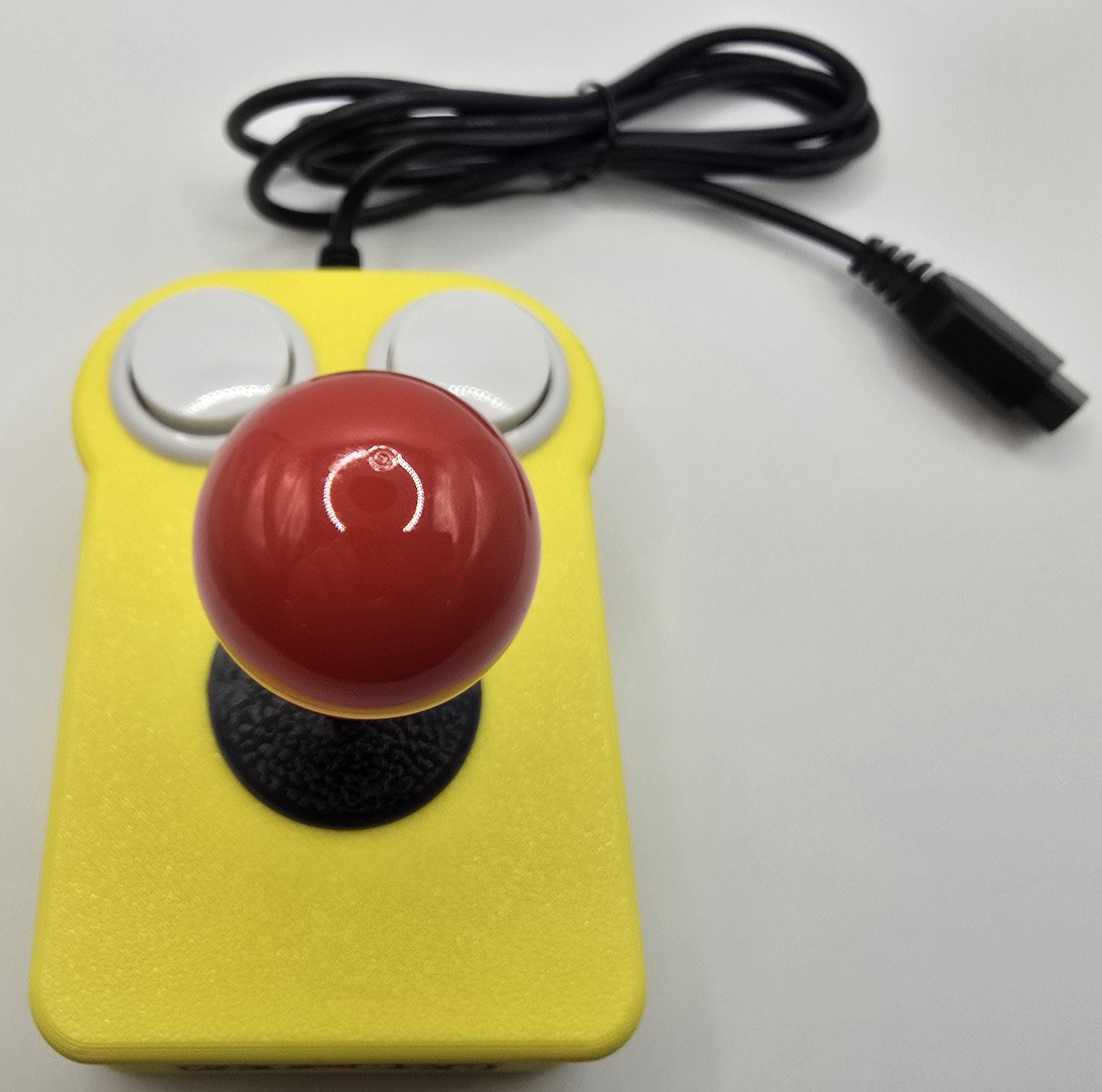 Pac-man Themed Atari Compatible Arcade Joystick (sanwa Style, 4-way) - Etsy
