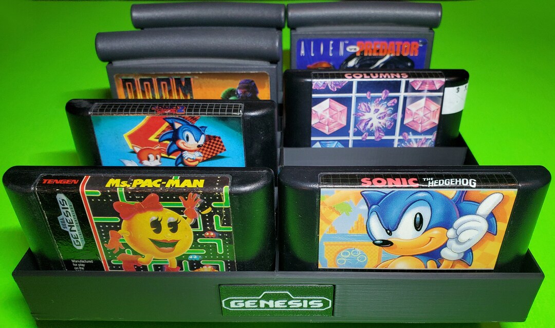 Sega Genesis Cartridge Holder Storage Tray With 20 Slots - Etsy