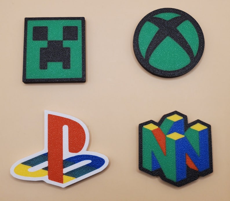 Magneti retrò (quantità da 6, qualsiasi combinazione) Pacman, Frogger, Centipede, Bubble Bobble, Link, Q-bert, Tux, Galaga, Minecraft, Mario, Xbox e molti altri! immagine 6