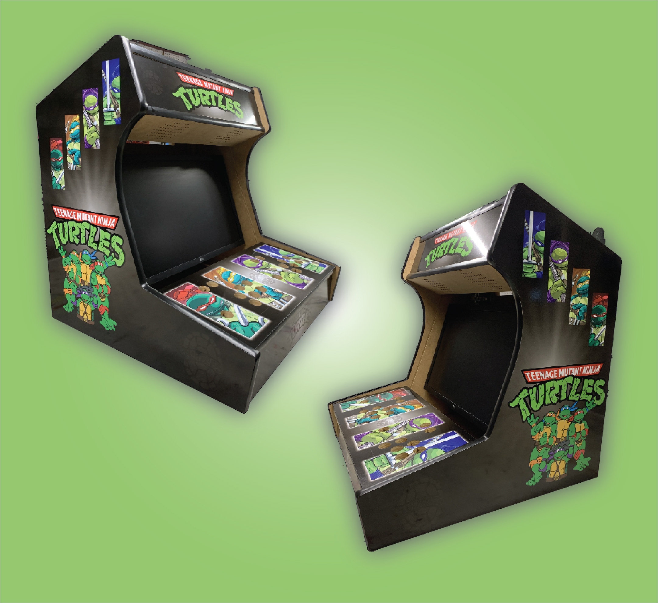 Bartop Arcade Machine Plans for 2 Players 19mm MDF, 24 Monitor Etsy