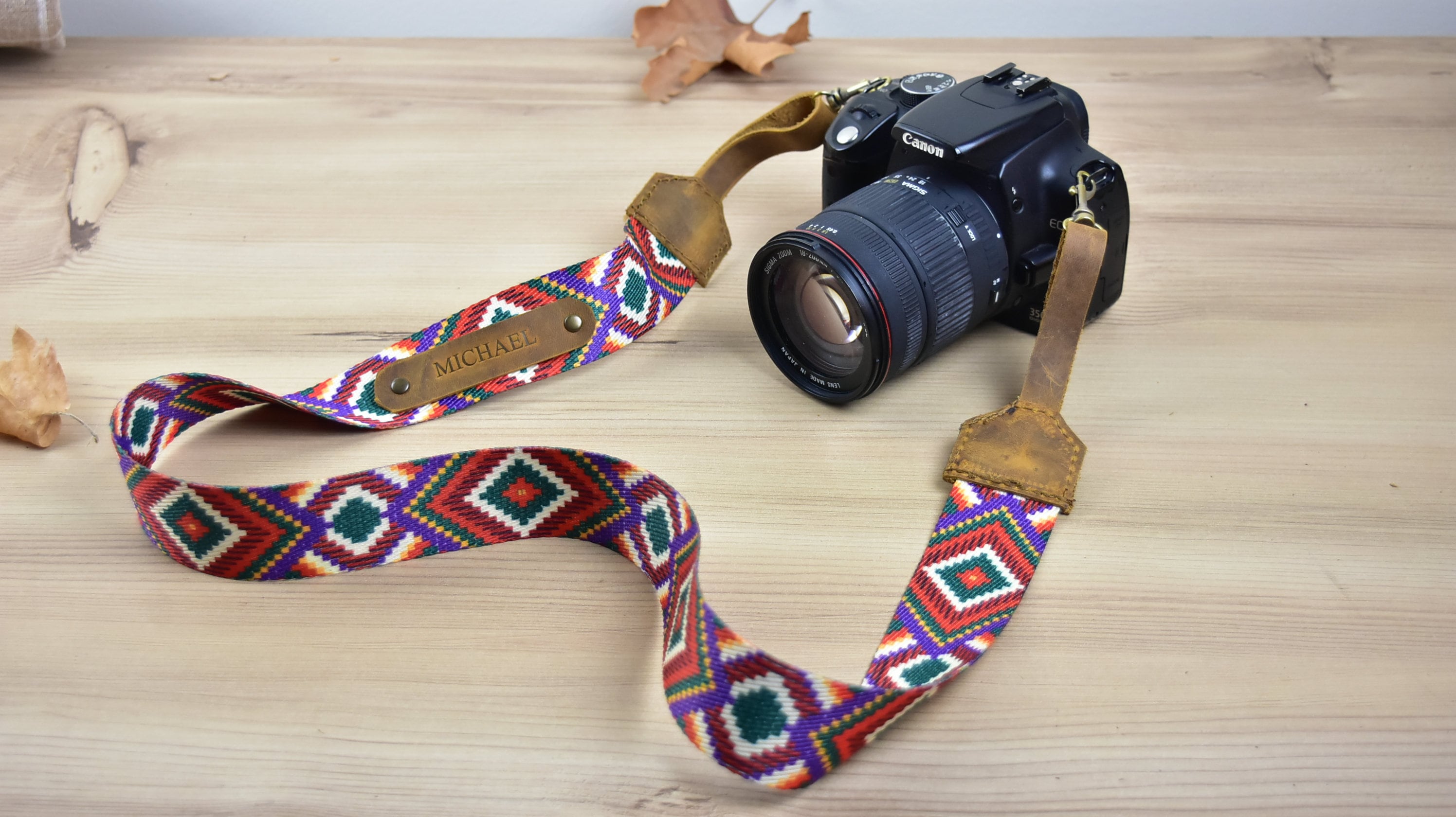 Taupe Woven Bag Strap, Camera Strap Replacement