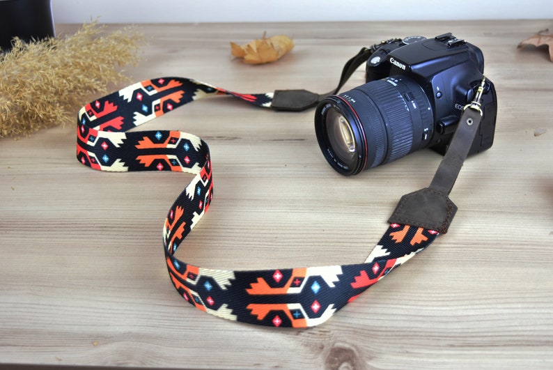 Personalized Camera Strap Colourful and Patterned Neck Etsy
