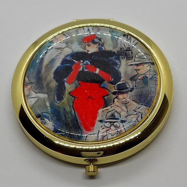 The Lady In Red compact mirror