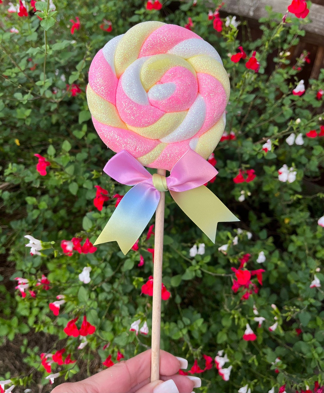 Candy Land Lollipop Fake Lollipop Tiered Tray Flump Lollipop Fancy