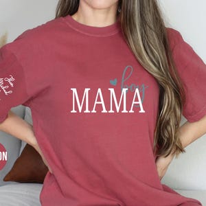 Personalized Boy Mama Shirt With Kid Names,Comfort Colors, Custom Mama Tshirt, Personalized Mom Shirt, Mothers Day Gift, Mom Birthday Gift