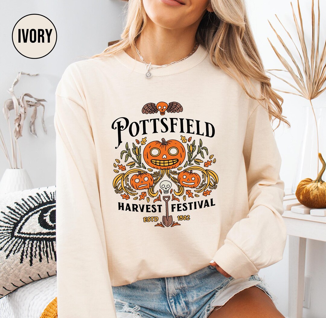 【23.65】23FW★ HARVEST SWEAT SHIRT Pottsfield Harvest Festival Sweatshirt, Gift for Autumn