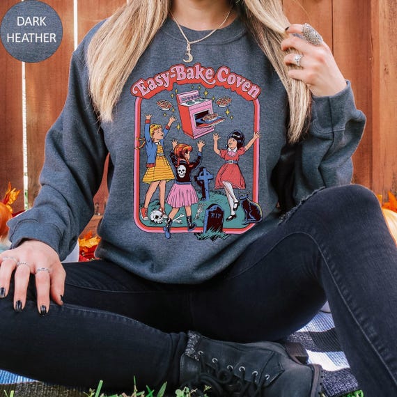Easy Bake Coven Halloween Sweatshirt, Retro Halloween Sweater, retro Halloween Crewneck, 90s Halloween Retro Hoodie, Halloween Gifts