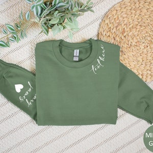 Custom Text Here On Neck Sweatshirt, Custom Sweatshirt for Men and Women, Personalized Text Sweatshirt, Hoodie With Your Words