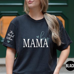 Personalized Boy Mama Shirt With Kid Names,Comfort Colors, Custom Mama Tshirt, Personalized Mom Shirt, Mothers Day Gift, Mom Birthday Gift