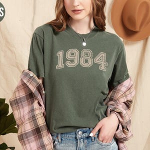 Retro Custom Year Shirt,Retro Birth Date Tshirt,Comfort Colors,Personalized Birthday Crewneck,College Birth Year Tee,50th Birthday Gift