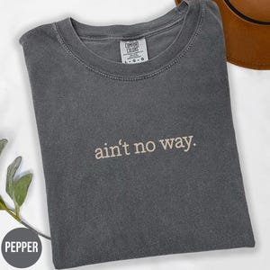 Comfort Colors® Ain’t No Way Shirt, Sarcastic Shirt, Funny Humor Shirt, Unhinged Meme Shirt, Weird Dark Humor Shirt, Sarcasm Womens Tshirt