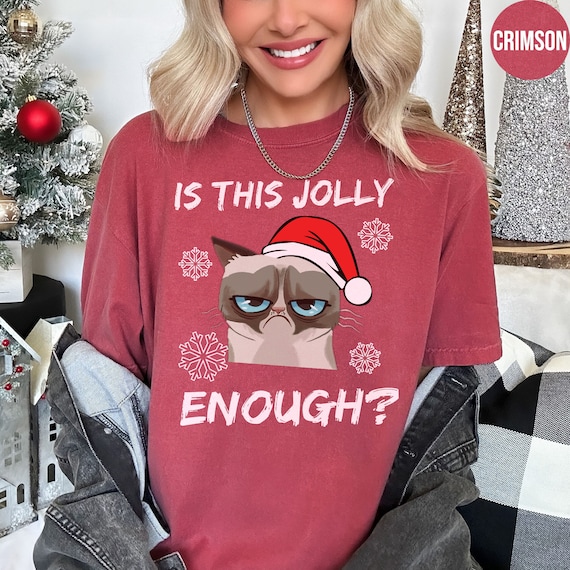 Is This Jolly Enough Funny Black Cat Christmas Kitten Gift T-Shirt Is This Jolly Enough Funny Black Cat Christmas Kitten Gift T-Shirt