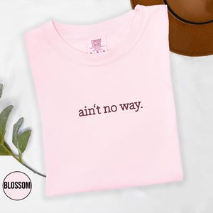 Comfort Colors® Ain’t No Way Shirt, Sarcastic Shirt, Funny Humor Shirt, Unhinged Meme Shirt, Weird Dark Humor Shirt, Sarcasm Womens Tshirt