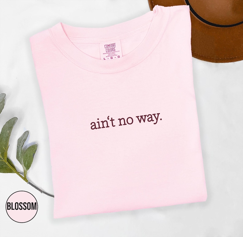Comfort Colors® Ain’t No Way Shirt, Sarcastic Shirt, Funny Humor Shirt, Unhinged Meme Shirt, Weird Dark Humor Shirt, Sarcasm Womens Tshirt