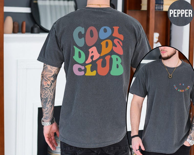 Cool Dads Club Shirt, Comfort Colors Cool Dads Club Tshirt, Dad Gift, Dad Shirt, Funny Dad Crewneck, Dad Birthday Gift, Fathers Day Gift image 2