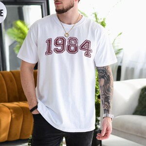 Retro Custom Year Shirt,Retro Birth Date Tshirt,Comfort Colors,Personalized Birthday Crewneck,College Birth Year Tee,50th Birthday Gift