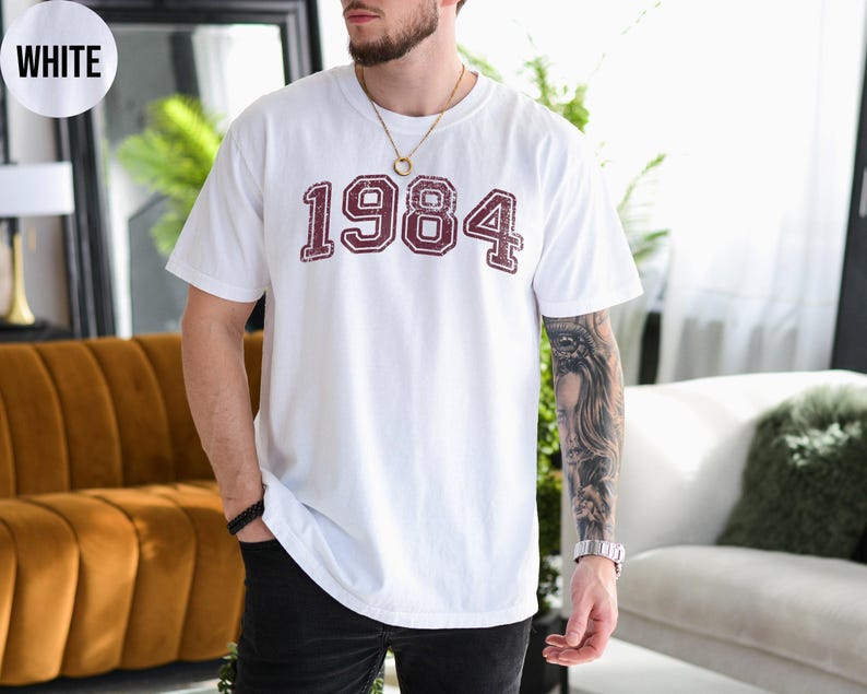 Retro Custom Year Shirt,Retro Birth Date Tshirt,Comfort Colors,Personalized Birthday Crewneck,College Birth Year Tee,50th Birthday Gift