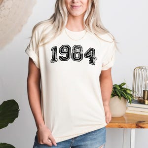 Retro Custom Year Shirt,Retro Birth Date Tshirt,Comfort Colors,Personalized Birthday Crewneck,College Birth Year Tee,50th Birthday Gift