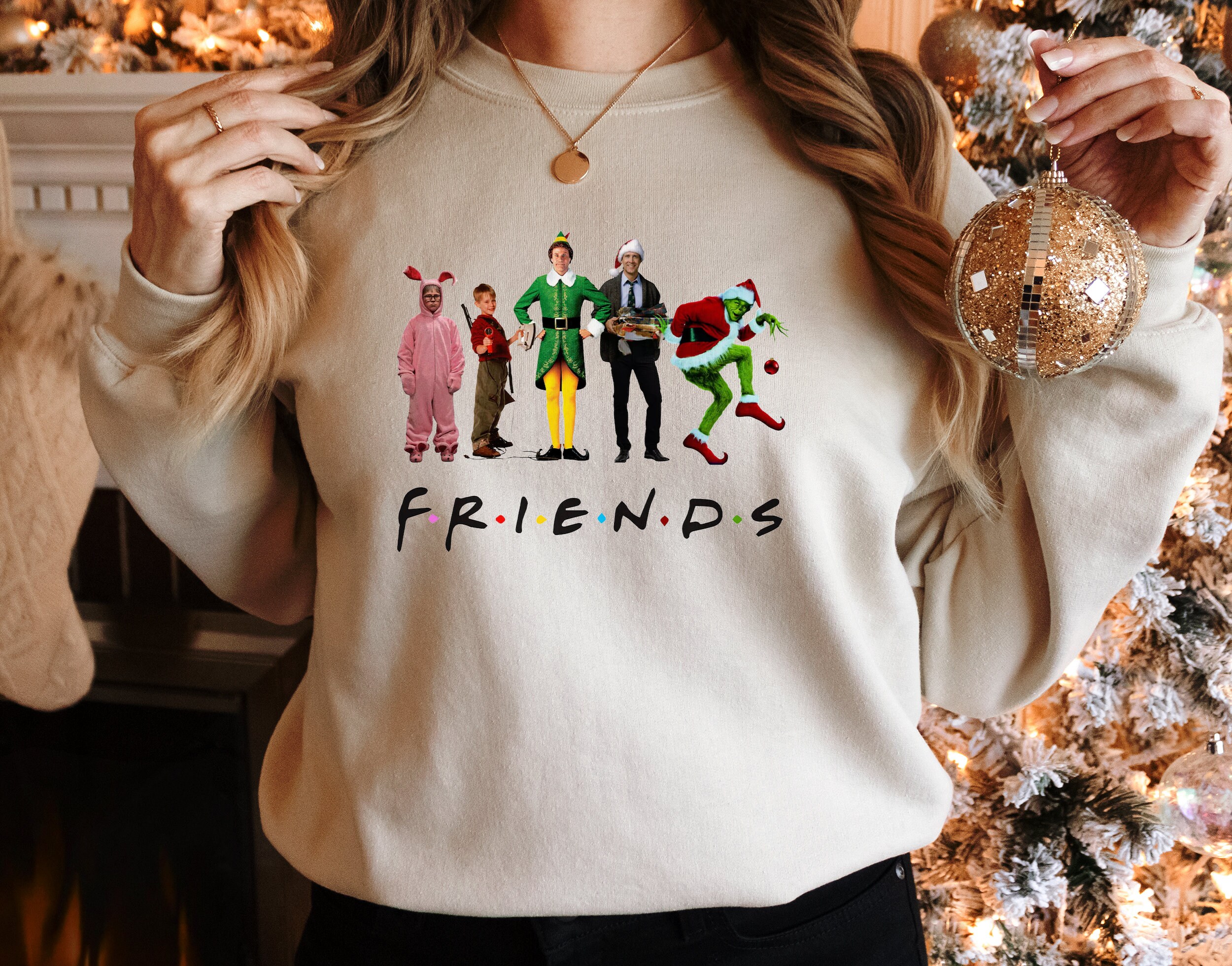Friends Christmas Sweater - Etsy