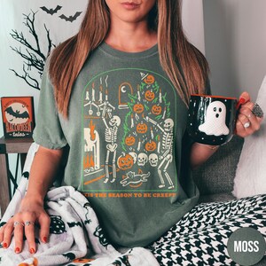 Halloween Shirt Tis the Season to Be Creepy T Shirt Comfort Colors Dead ...
